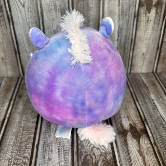Squishmallow Aurora Unicorn 6" Tye Dye Hearts KellyToy Plush Stuffed Animal Toy - Picture 3 of 6